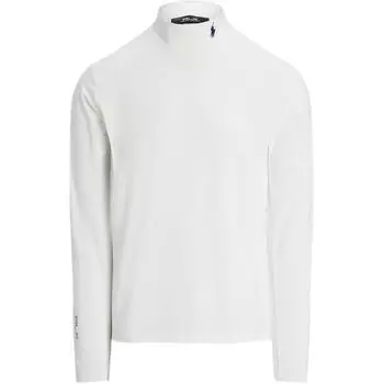 Polo Ralph Lauren однотонная футболка с длинным рукавом и вышитым логотипом, мужские топы белого цвета MNXGKNI16820265-100 S
