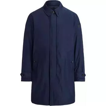 Polo Ralph Lauren однотонная куртка поло средней длины с воротником-поло, однобортная, с длинным рукавом, мужские куртки темно-синего цвета 710938513-001 L