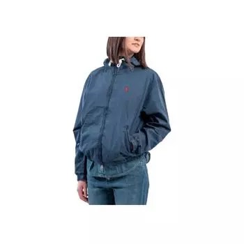 Polo Ralph Lauren Однотонная куртка с капюшоном на молнии с длинным рукавом Женские куртки Темно-синий 211963166001 XS