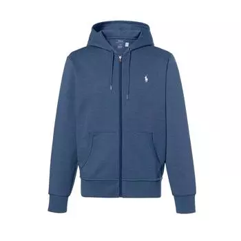 Polo Ralph Lauren Однотонная куртка с капюшоном на молнии и длинными рукавами с вышивкой пони Мужские куртки Синий 710728118-011 M