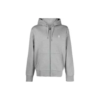 Polo Ralph Lauren однотонная куртка с капюшоном и длинными рукавами на молнии мужские куртки серые 710881517-031 L