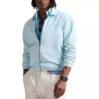 Polo Ralph Lauren Однотонная куртка с вышивкой и воротником на молнии Мужские куртки Синяя 710961831004 L