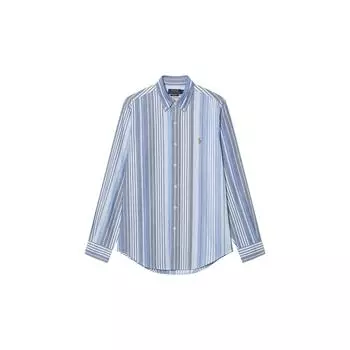 Polo Ralph Lauren однотонная полосатая рубашка с длинным рукавом на пуговицах мужские рубашки разных цветов 710937997-002 XS