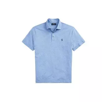 Polo Ralph Lauren однотонная повседневная рубашка поло с коротким рукавом для мужчин, синяя MNPOKNI1N821665-400 XL