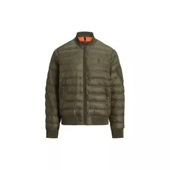 Polo Ralph Lauren однотонная приталенная куртка с длинным рукавом на молнии, мужские куртки, зеленая 710907554-002 S