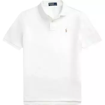 Polo Ralph Lauren однотонная рубашка-поло с вышитым маленьким пони, повседневная, с коротким рукавом, мужские топы, оболочка MNPOKNI1N822763-101 M