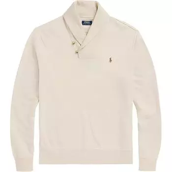 Polo Ralph Lauren однотонная рубашка поло с длинным рукавом мужская верхняя часть бежевая 710877989-002 XXL