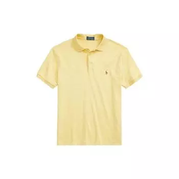 Polo Ralph Lauren однотонная рубашка поло с коротким рукавом мужская желтая RL14868-740 XL