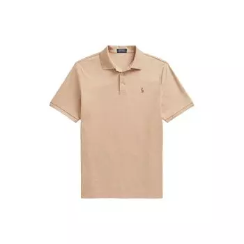 Polo Ralph Lauren однотонная рубашка поло с коротким рукавом и вышитым логотипом, мужские топы коричневого цвета MNPOKNI1N822777-260 XL