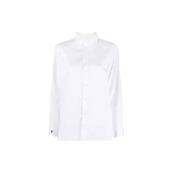 Polo Ralph Lauren однотонная рубашка с длинным рукавом на пуговицах женские рубашки белые 211891422-001 M