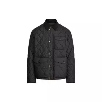 Polo Ralph Lauren однотонная стеганая однобортная повседневная куртка с длинным рукавом мужские куртки черного цвета MNPOOTW16020651-001 M