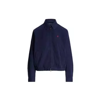 Polo Ralph Lauren однотонная свободная куртка с вышитым логотипом и длинными рукавами, женские куртки темно-синего цвета WMPOOTWN5A20070-410 M