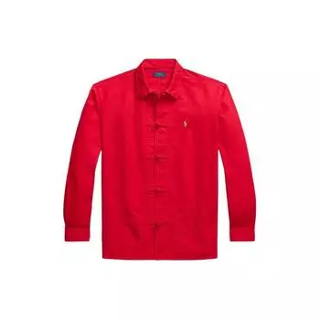 Polo Ralph Lauren однотонная свободная повседневная рубашка с вышитым пони-принтом, мужские рубашки MNPOWOV16823299-600 L