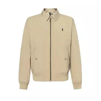 Polo Ralph Lauren однотонная вышитая куртка с длинным рукавом на молнии с вышитым логотипом, мужские куртки цвета хаки 710832229-007 XL