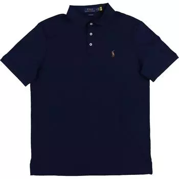 Polo Ralph Lauren Однотонная вышитая логотипом приталенная футболка-поло с коротким рукавом мужские топы темно-синий 710832748-006 M