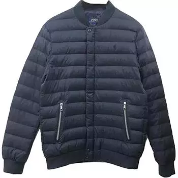 Polo Ralph Lauren однотонный бейсбольный воротник с длинным рукавом пуховик мужская верхняя одежда темно-синий 710813403-001 XXL