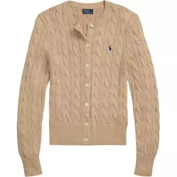 Polo Ralph Lauren однотонный длинный рукав круглый вырез трикотажный свитер женский свитер хаки WMPOSWENDW20358-999 L