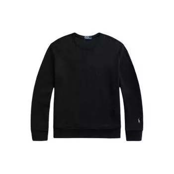 Polo Ralph Lauren однотонный круглый вырез повседневный пуловер свитшот мужской свитшот черный MNPOKNI16821791-001 S