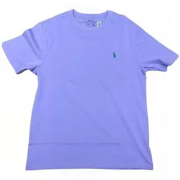 Polo Ralph Lauren однотонный круглый вырез свитер с графическим принтом короткий рукав футболка детские топы фиолетовый 323832904-113 XL