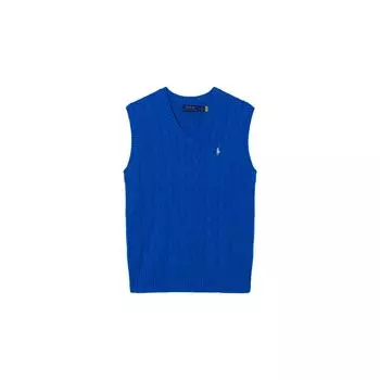Polo Ralph Lauren однотонный логотип вышитый V-образный вырез без рукавов жилет мужской жилет синий 710860352-002 M