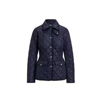 Polo Ralph Lauren Однотонный однобортный повседневный жакет Женские куртки Темно-синий WMPOOTWN2820220-410 S