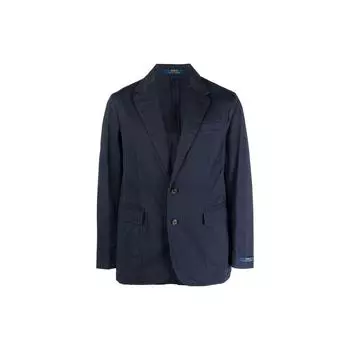Polo Ralph Lauren однотонный пиджак с заостренными лацканами мужские куртки темно-синие 715754089004NAVY S