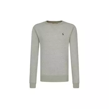 Polo Ralph Lauren однотонный пони вышитый круглый вырез длинный рукав толстовка мужская толстовка серый 710792815-004 L