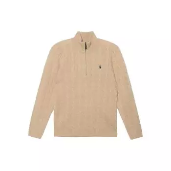 Polo Ralph Lauren однотонный повседневный свитер с длинным рукавом для мужчин, коричневый 710876766-006 XL