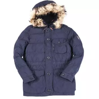 Polo Ralph Lauren однотонный пуховик с капюшоном на молнии с длинным рукавом мужская верхняя одежда темно-синего цвета 710814404-001 XL