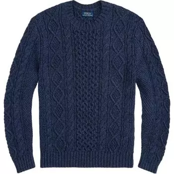 Polo Ralph Lauren однотонный свитер с круглым вырезом мужской свитер темно-синий 710917054-002 M