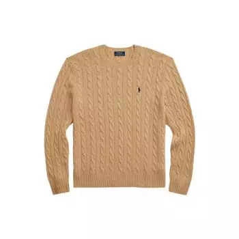 Polo Ralph Lauren однотонный свитер с круглым вырезом мужской свитер коричневый 71087676232-009 S