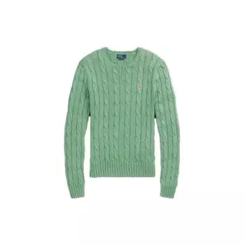 Polo Ralph Lauren однотонный свитер с круглым вырезом женский свитер зеленый WMPOSWENC020690-310 S