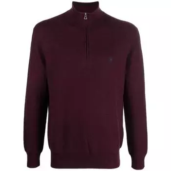 Polo Ralph Lauren однотонный свитер с высоким воротом и застежкой-молнией, мужской свитер бордового цвета 710888900-005 S