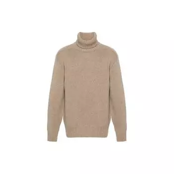 Polo Ralph Lauren однотонный свободный свитер с высоким воротником мужской свитер светло-коричневый 710940318-002 M
