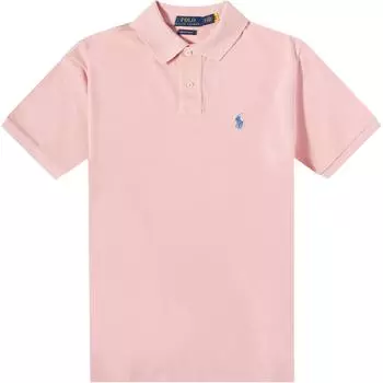 Polo Ralph Lauren однотонный узор вышитая рубашка поло с коротким рукавом мужские топы розовый 710680784-284 XXL