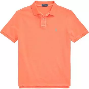 Polo Ralph Lauren однотонный вышитый логотип прямого кроя с коротким рукавом рубашка поло мужские топы оранжевый MNPOKNI1N821132-800 XXL
