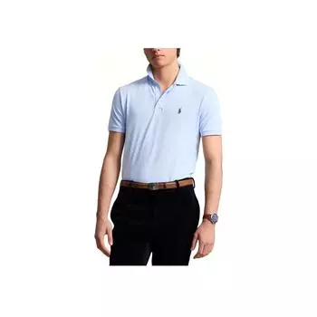 Polo Ralph Lauren однотонный вышитый логотип Slim Fit короткий рукав поло рубашка мужские топы Work-Blue MNPOKNI1N822932-400 XL