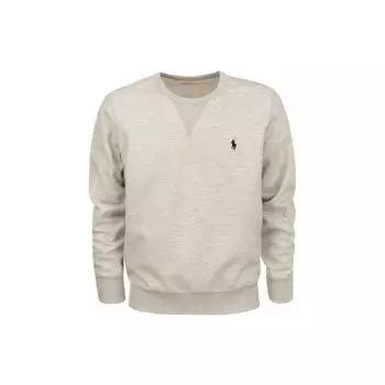 Polo Ralph Lauren однотонный вышитый логотип свитер с круглым вырезом мужской свитер светло-серый 710888284-002 M