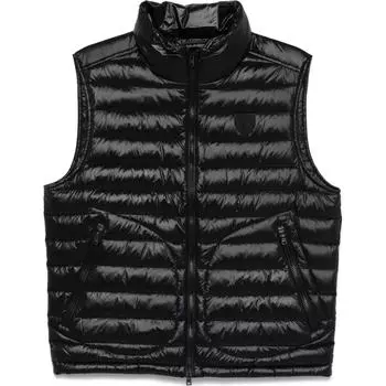 Polo Ralph Lauren однотонный жилет с воротником-стойкой на молнии, пуховик для мужчин, верхняя одежда, черный 710938679-001 XL