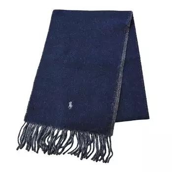 POLO RALPH LAUREN PC0455 MUFFLER MUFLER Pony Logo Stole Plain Men Women Unisex (411(NAVY)) [Элемент]