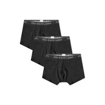 Polo Ralph Lauren Pique Waistband Boxer Briefs Мужское нижнее белье Черный 714835887-002 XL
