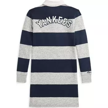 Polo Ralph Lauren Платье с воротником-стойкой, пуловер с длинным рукавом, детские платья, серое 88500478 XL