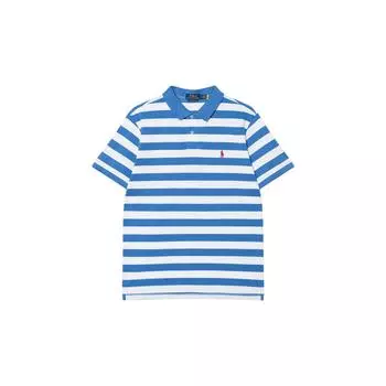 Polo Ralph Lauren Поло в полоску приталенного кроя Мужские топы Синий 710934552-003 L