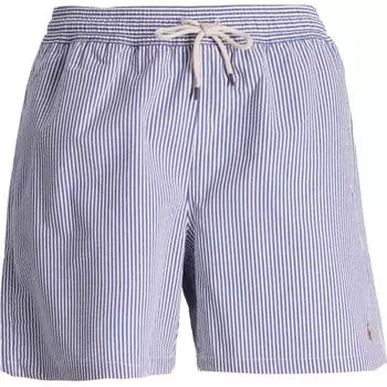 Polo Ralph Lauren Полосатые шорты-бермуды средней посадки на кулиске прямого кроя для мужчин, синие 710957784-001 XL
