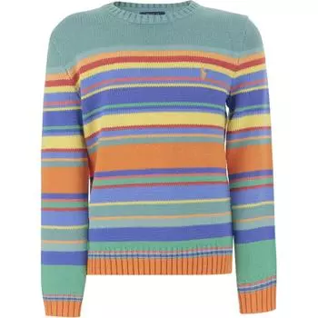 Polo Ralph Lauren Полосатый свитер с круглым вырезом и длинными рукавами Детский свитер Многоцветный 323962913-001 XL