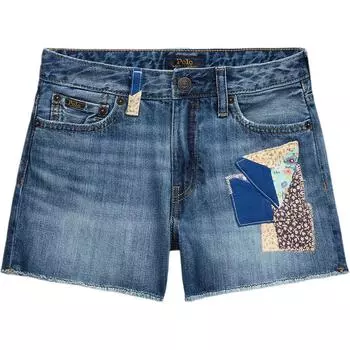 Polo Ralph Lauren Поношенные нашивки Повседневные джинсовые шорты Детские шорты Синий 313964498-001 XL