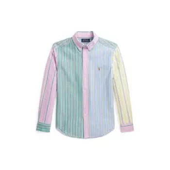 Polo Ralph Lauren рубашка детская цветная полосатая с длинным рукавом детские топы многоцветные CWPOWOVY6820-424 L