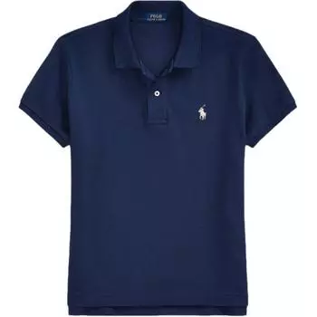 Polo Ralph Lauren Рубашка-поло на пуговицах с коротким рукавом Классическая посадка Женские топы 211747409-002 XL