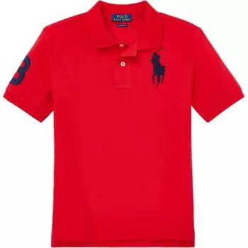 Polo Ralph Lauren Рубашка поло с вышивкой логотипа Детские топы Красный CWPOKNIYN820263600 XL