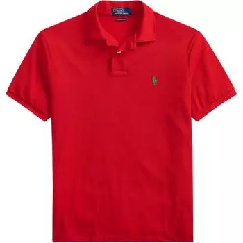 Polo Ralph Lauren Slim Fit Поло с вышивкой пони Земля с коротким рукавом Мужские топы 710751221-006 XS